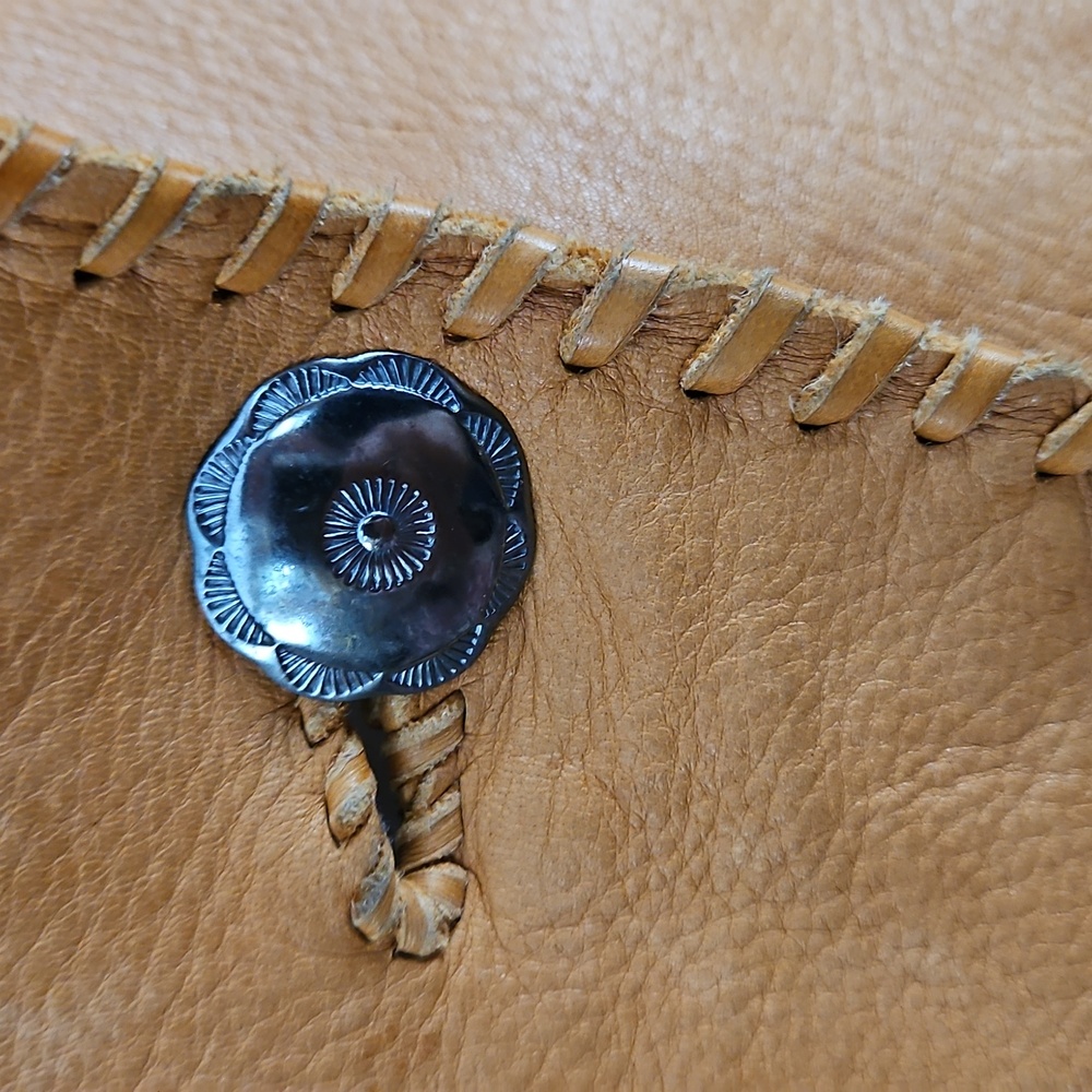 Patricia Wolf Tan Leather Fringe Jacket - Picture 8 of 12